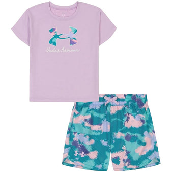 Youth Under Armour Dissolve Camo S/S Tee & Shorts Set