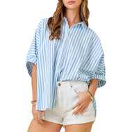 Women's Oversized Stripe Shirt