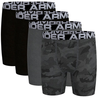 Youth Under Armour Camo Cotton Boxerjock 4-Pack