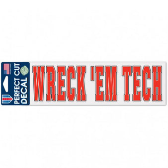 Wincraft Texas Tech Wreck 'Em Tech 3x10 Decal