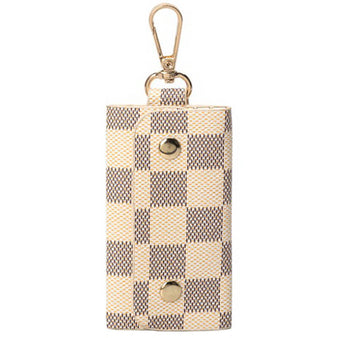 Women's Checkered Key Snap Wallet