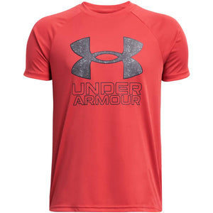 Youth Under Armour Tech Hybrid Print Fill S/S Tee