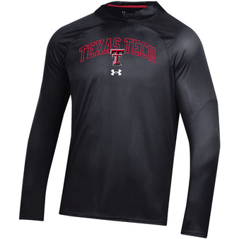 Men's Under Armour Texas Tech Sideline Training L/S Hooded Tee
