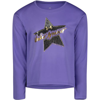 Toddler Under Armour Luxe Star L/S Tee