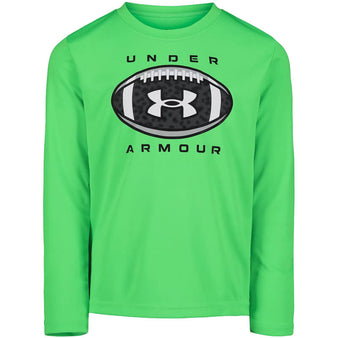 Youth Under Armour Halftone Leopard Micro Football L/S Tee