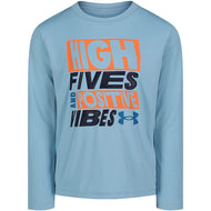 Youth Under Armour High Fives And Positive Vibes L/S Tee