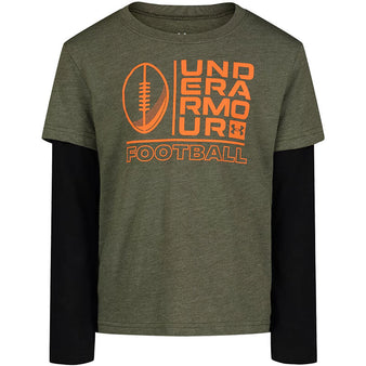 Toddler Under Armour Football Twofer L/S Tee