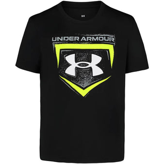 Youth Under Armour Rough Plate Logo S/S Tee