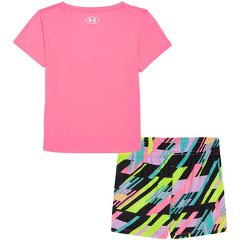Toddler Under Armour Geo Strokes Mesh S/S Tee & Shorts Set
