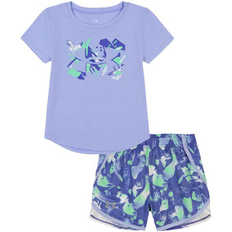 Toddler Under Armour Brush Logo S/S Tee & Shorts Set