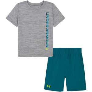 Toddler Under Armour Side Wordmark S/S Tee & Shorts Set