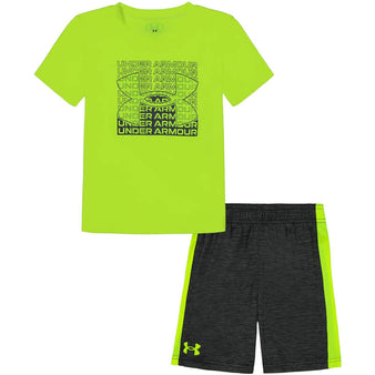 Infant Under Armour Tri-Logo Side Panel S/S Tee & Shorts Set