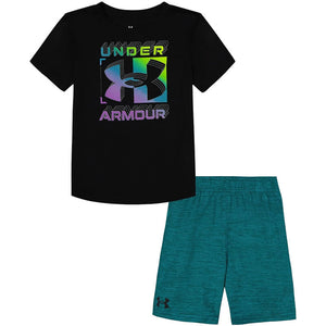 Youth Under Armour Logo Card S/S Tee & Shorts Set