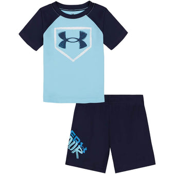Infant Under Armour Homeplate S/S Tee & Shorts Set