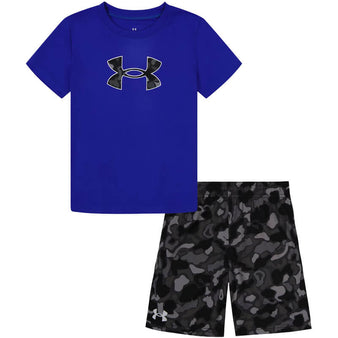 Youth Under Armour Frogskin Camo S/S Tee & Shorts Set