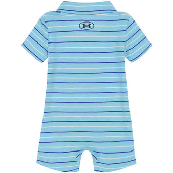 Infant Under Armour Striped Polo Romper