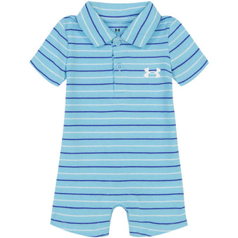 Infant Under Armour Striped Polo Romper