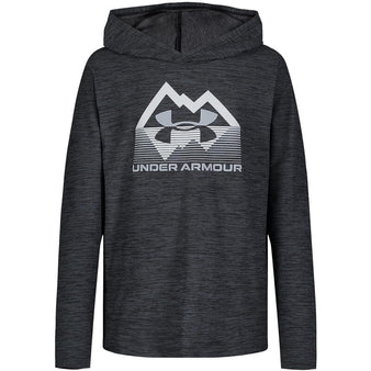 Youth Under Armour Stature Logo Hooded L/S Tee