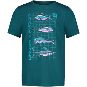 Youth Under Armour Fish Stacks S/S Tee