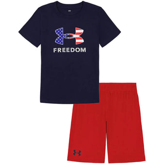 Infant Under Armour Freedom S/S Tee & Shorts Set