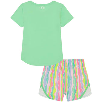 Toddler Under Armour Scallop Print S/S Tee & Shorts Set