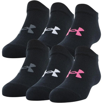 Youth Under Armour No Show Socks 6-Pack