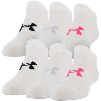 Youth Under Armour No Show Socks 6-Pack