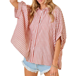 Women's Oversized Striped Shirt