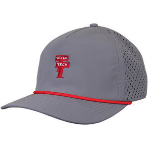 Adult Sideline Provisions Texas Tech Agua Vintage Double T Rope Cap