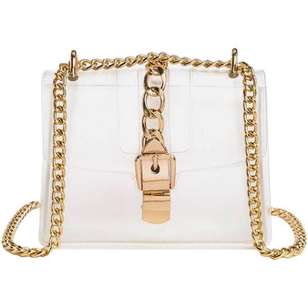 Women's Clear Jelly Chain Bag