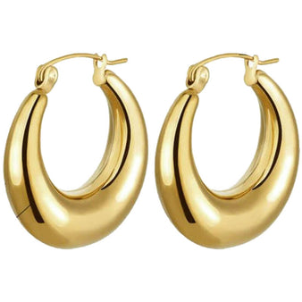 Women's Chunky Hoop Earrings