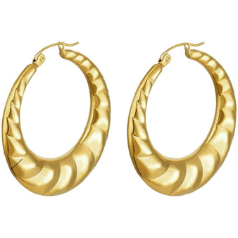 Women's Chunky Hoop Earrings
