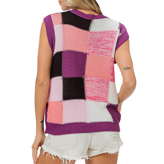 Women's Colorblock Sweater Vest