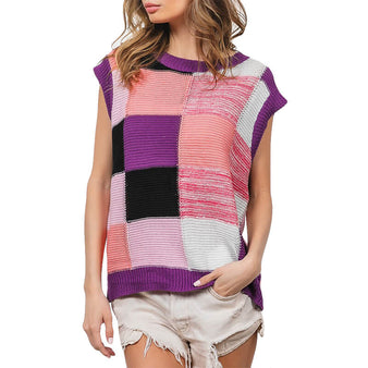 Women's Colorblock Sweater Vest