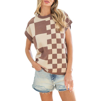 Women's Checkered Top