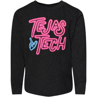 Youth Sideline Provisions Neon Tejas Tech L/S Tee