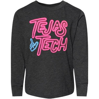 Youth Sideline Provisions Neon Tejas Tech L/S Tee