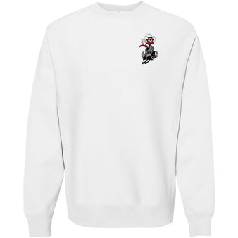 Adult Sideline Provisions Texas Tech Dirk West Raider Red Crewneck Pullover