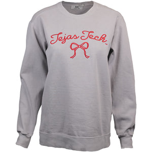 Women's Sideline Provisions Tejas Tech Bow Crewneck Pullover