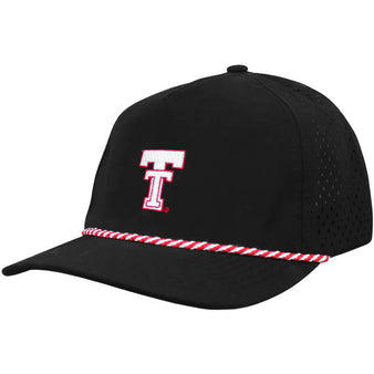 Adult CSC Sideline Provisions Texas Tech Agua Throwback Rope Cap