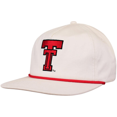 Adult Pennant Patchworks Texas Tech 'The Staple' Retro Double T Rope Cap