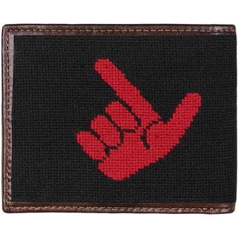 Sideline Provisions Texas Tech Guns Up Needlepoint Wallet
