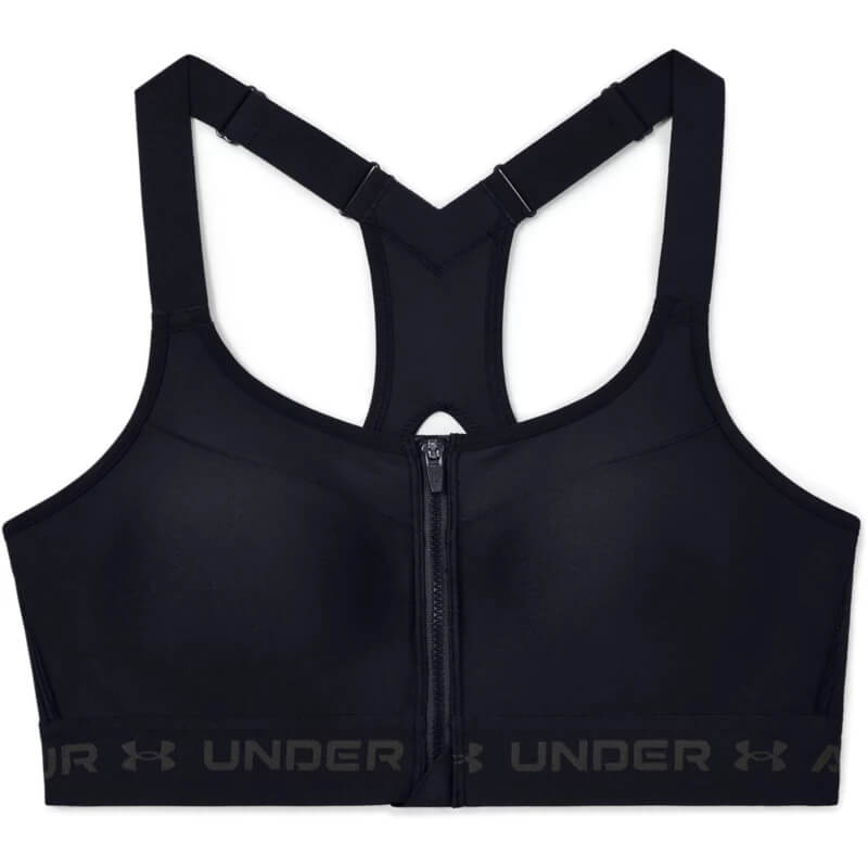 Women's Under Armour High Crossback Zip Sports Bra – BLACK – CSC