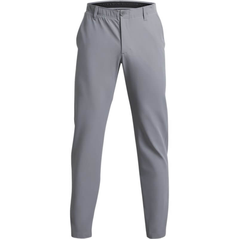 Under Armour Stretch Woven Utility Tapered Workout Pants in Gray