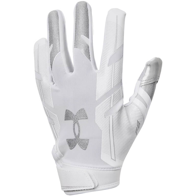 Youth Under Armour F8 Football Gloves – WHITE – CSC