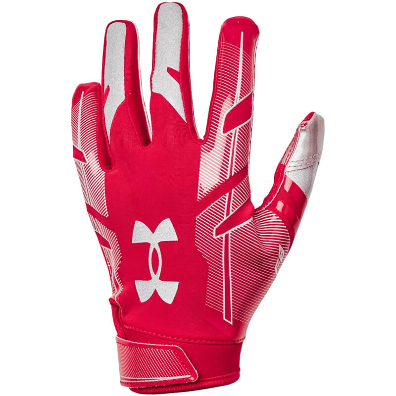 Youth Under Armour F8 Football Gloves – RED – CSC