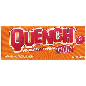 Quench Gum 12 Pack Tray - Fruit/Orange