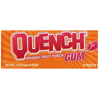 Quench Gum 12 Pack Tray - Fruit/Orange
