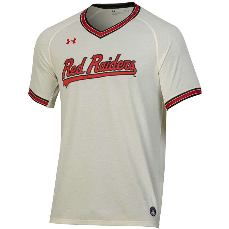 Youth Under Armour White Texas Tech Red Raiders Replica Baseball Jersey