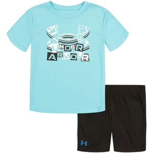 Infant Under Armour Graffitti Logo S/S Tee & Shorts Set